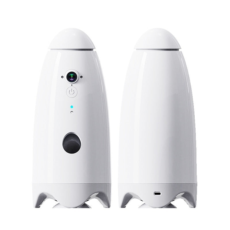 Smart Pet Play Tableware APP Remote Intelligent Control With Camera Play Tableware Cat And Dog Feeder White Universal
