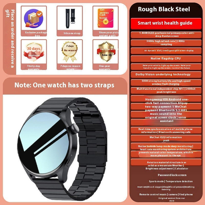 Smart Watch Bluetooth Calling Heart Rate Blood Pressure Multifunction Style3