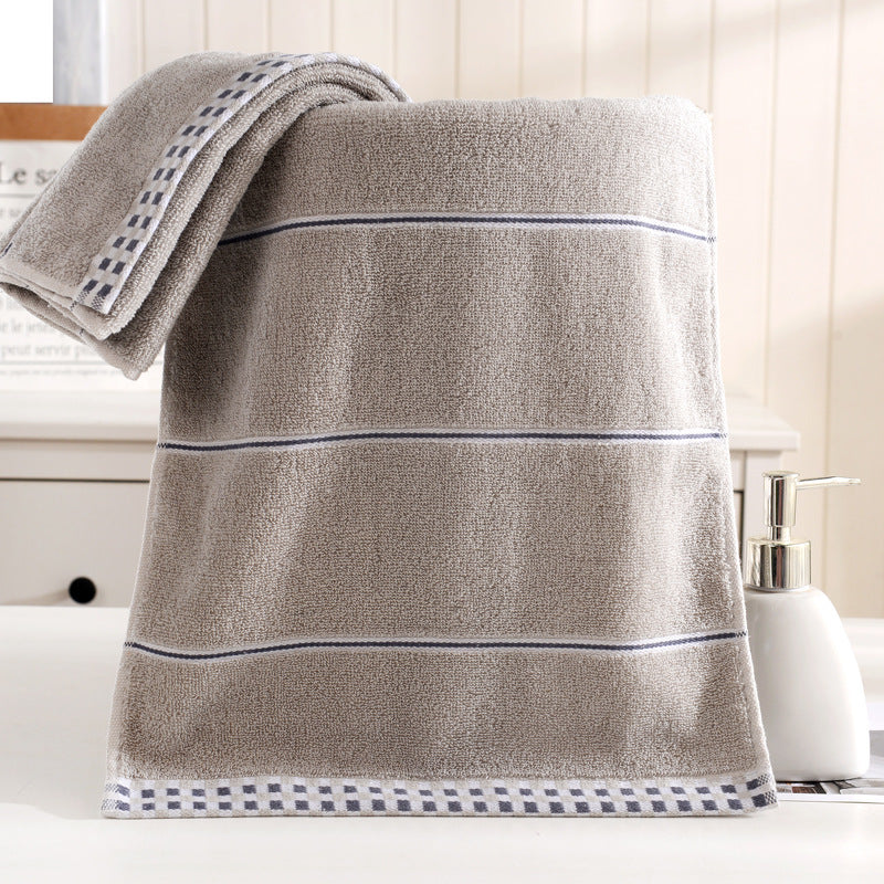 Soft absorbent facial towel couple adult towel Grey 35x75cm