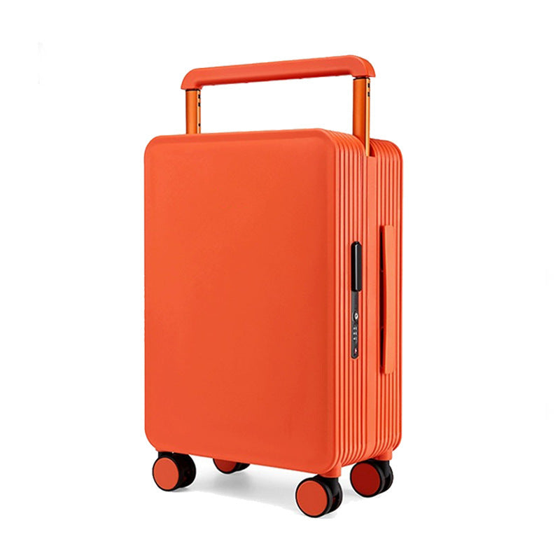 Draw-bar Luggage Wide Good-looking Women's Large Capacity Suitcase Orange Gift 20 Inch