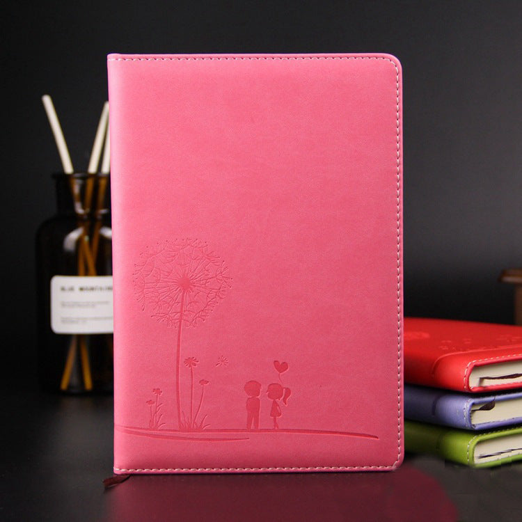 PU Leather Notebooks, Office Leaflet Notepad, Wholesale Leather Business Notebook Custom Pink