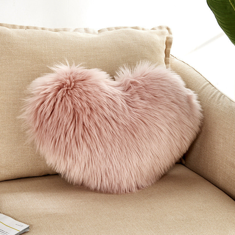 Heart Trendy Home Cushion Pillow Cover Pink 40X50cm