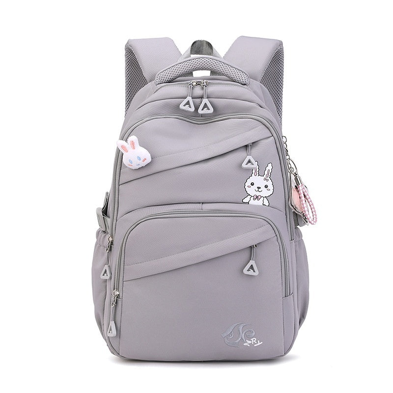 Fashion New Schoolbag For Primary School Students Light Gray