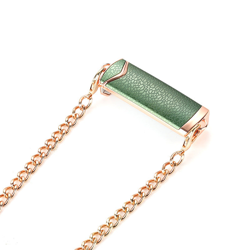Universal Crossbody Phone Lanyard Chain Back Clip Detachable Gold green