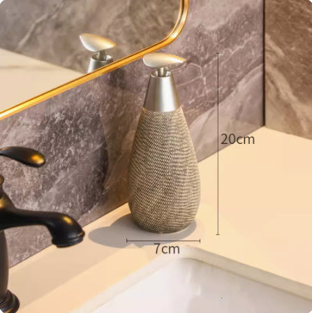 Bathroom Shower Gel Bottle Bottling Lotion Bathroom Ceramic High black