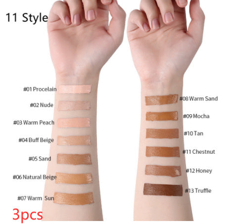Makeup Liquid Foundation Oil Control Concealer 11 Style 3PCS