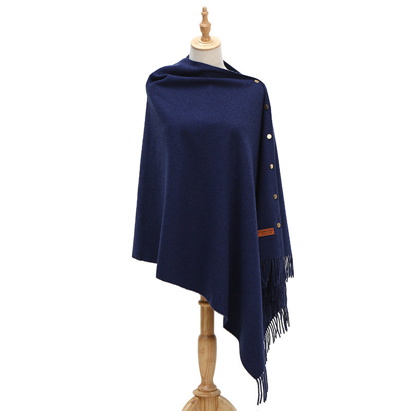 Winter Autumn Women's Cashmere Shawl 3Color 68X200