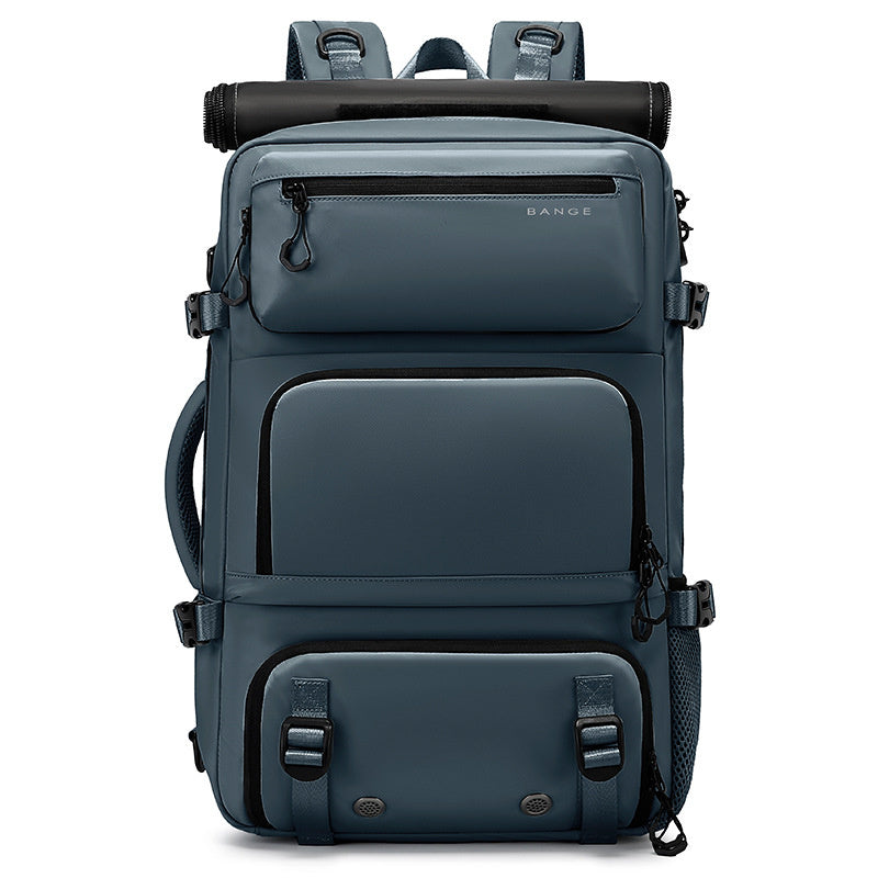 Large Capacity Lightweight Multifunctional Travel Backpack Dark Blue