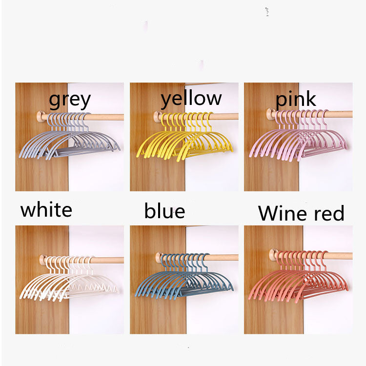 Semi-circular Plastic Non-marking Hanger Anti-skid Drying Clothes Hanging 1PCS