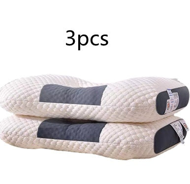 3D Knitted Cotton Pillow Sleep Aid White3pcs