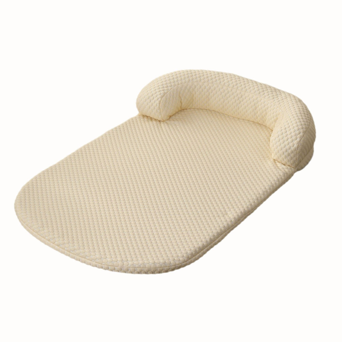 Pet Cooling Mat Kennel Summer Ice Peas Breathable Cool Pet Mat Beige