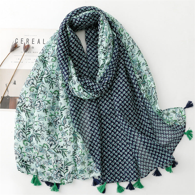 Creative Chinese Style Cotton And Linen Scarf SL2401001 180X88CM