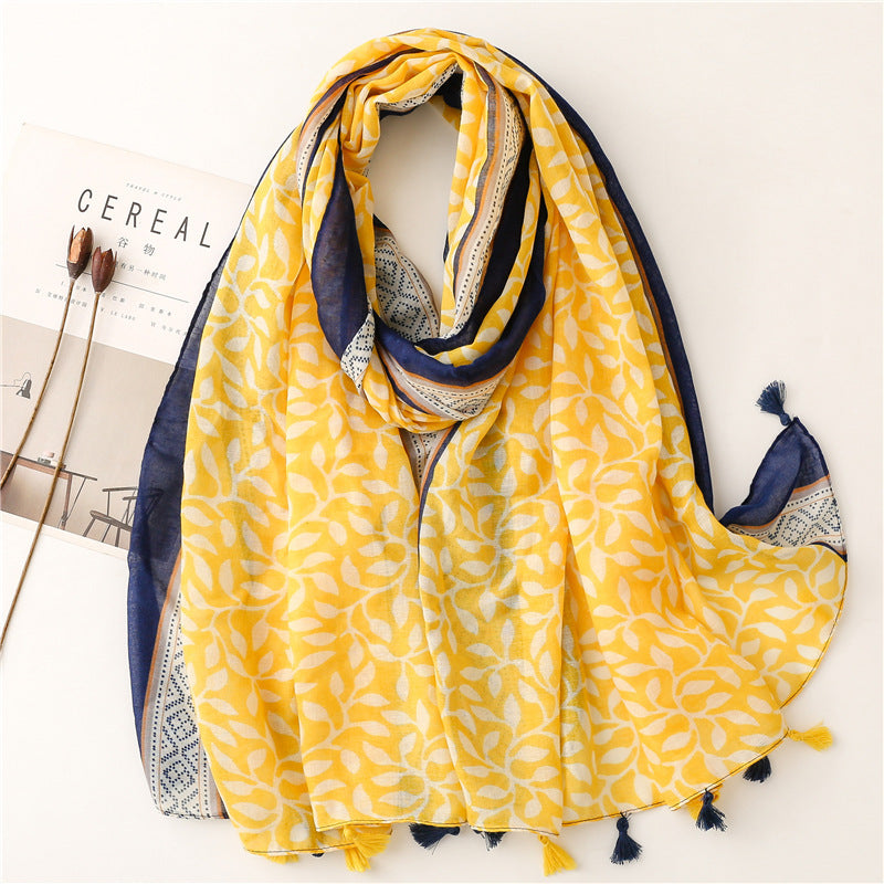 Creative Chinese Style Cotton And Linen Scarf SL2208016 180X88CM