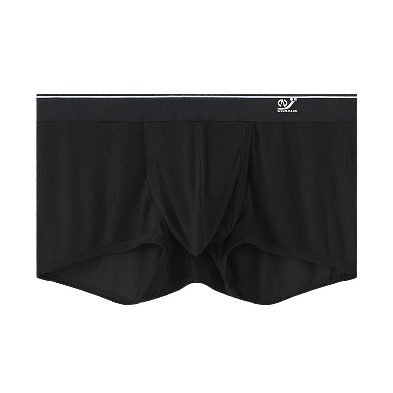 Fashion Personality Sports Ice Silk Underwear Men Black