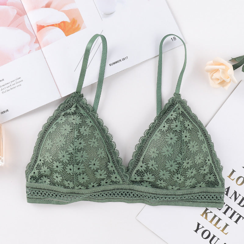 Cross Suspenders Sexy Gathered Bottoming Underwear Women Green