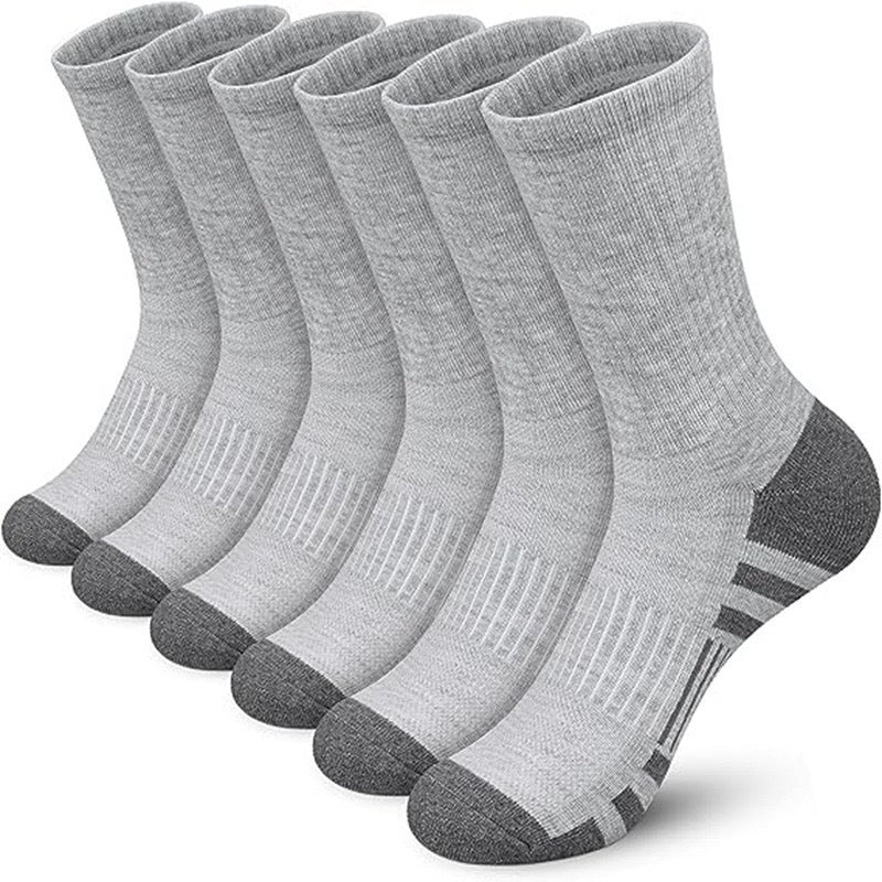 Color Matching Athletic Socks Plus Size Basketball Mid Tube Cotton Breathable