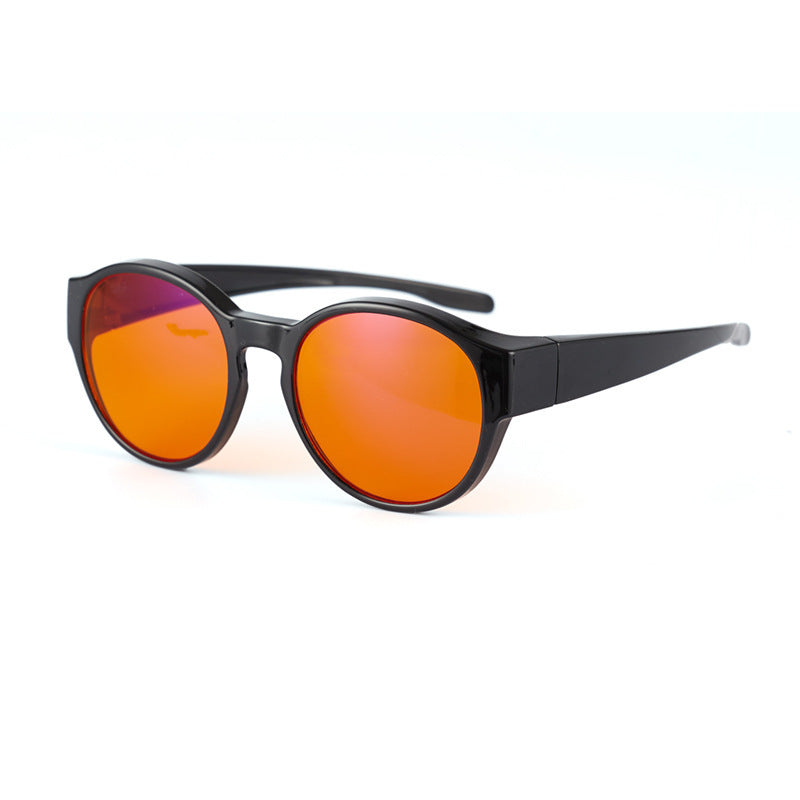 Computer Mobile Phone Anti-radiation-fatigue Flat Gaming Goggles Anti-blue Light Glasses Circle