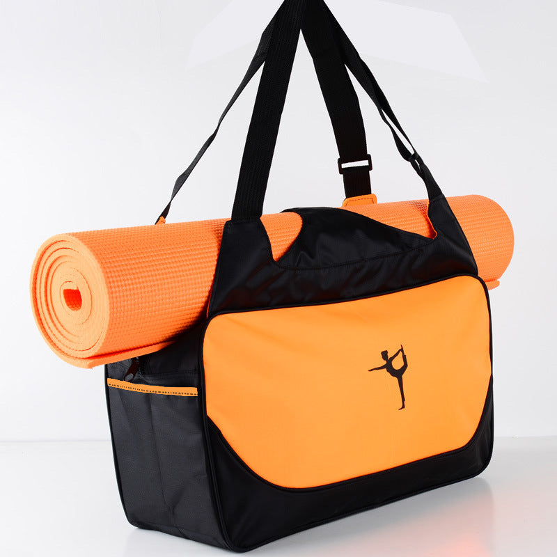 Yoga Bag Sports Travel Bag Large Capacity Yoga Mat Back Orange