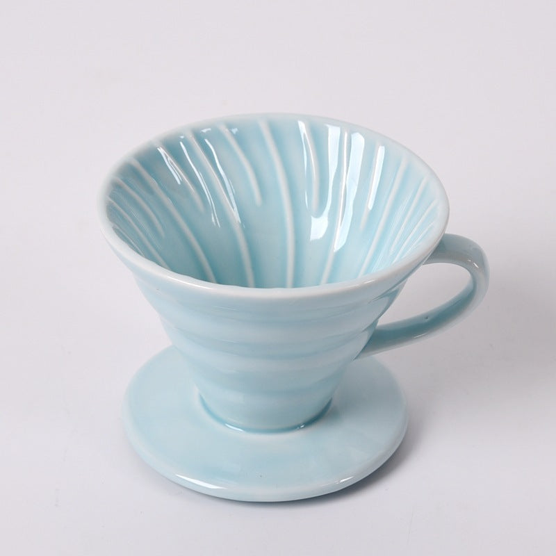 Creative coffee filter cup Pink cyan