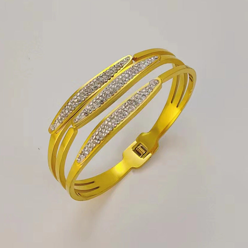 Niche Rose Gold Cold Style Bracelet