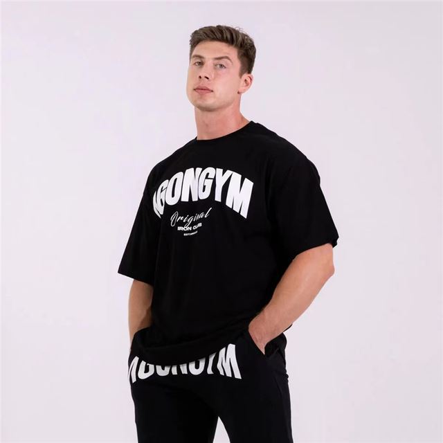 Loose Casual T-shirt Men Cotton Short Sve Shirt White