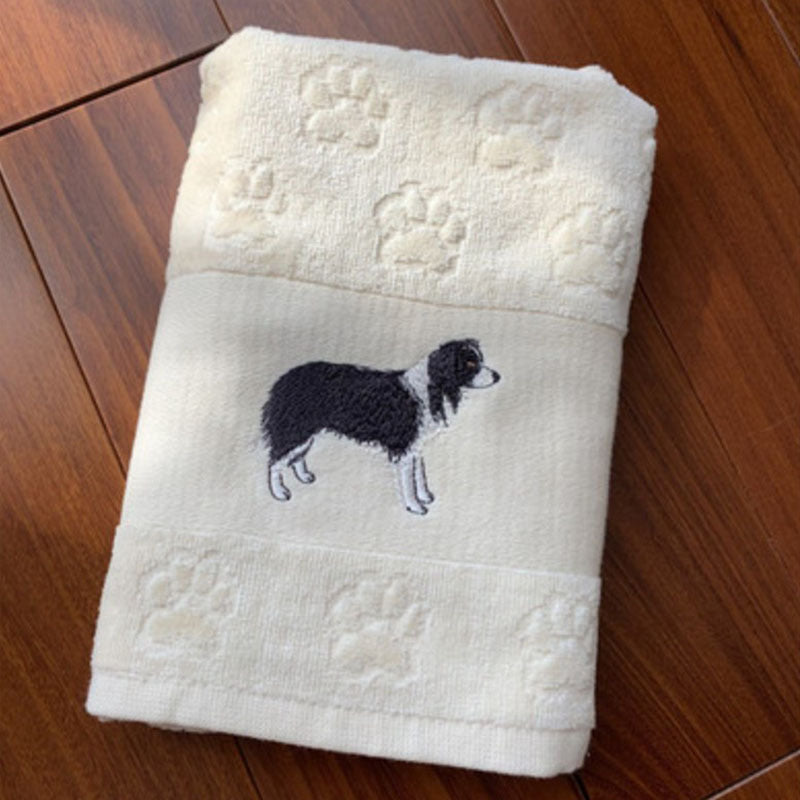 Dog Embroidery Water Absorbing Wash Towel 14 Style 62x40cm