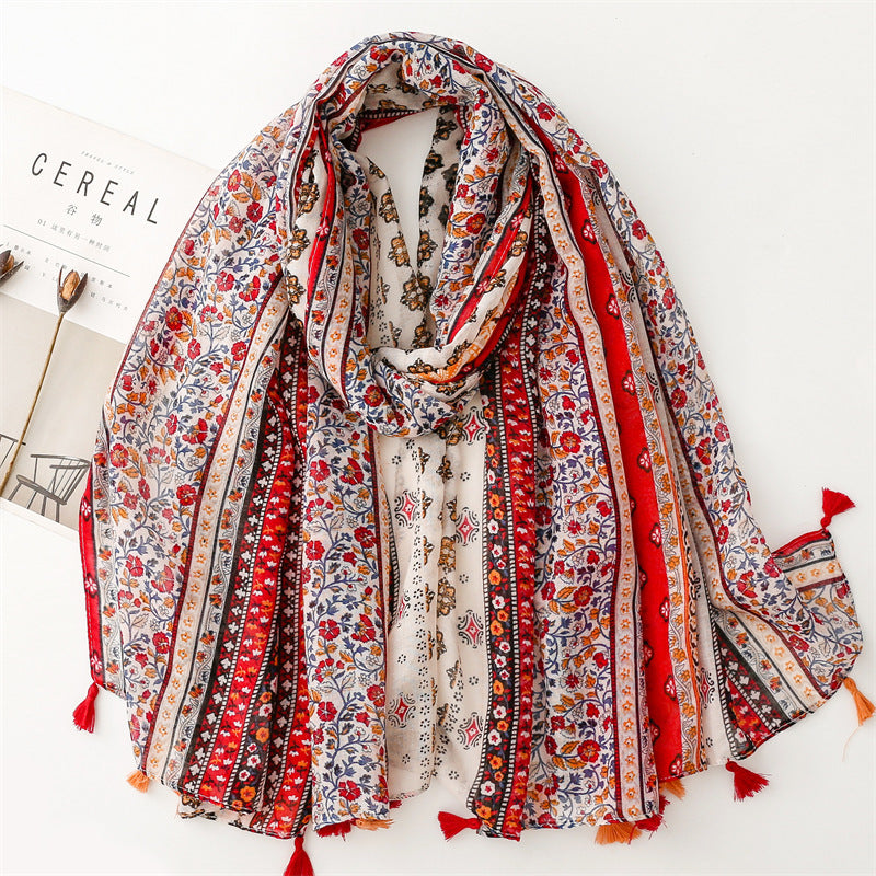 Creative Chinese Style Cotton And Linen Scarf SL2408033 180X88CM