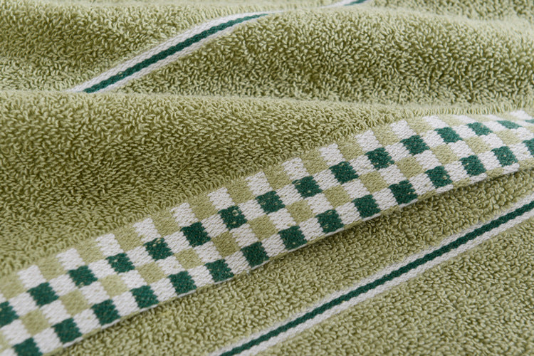 Soft absorbent facial towel couple adult towel Green 35x75cm