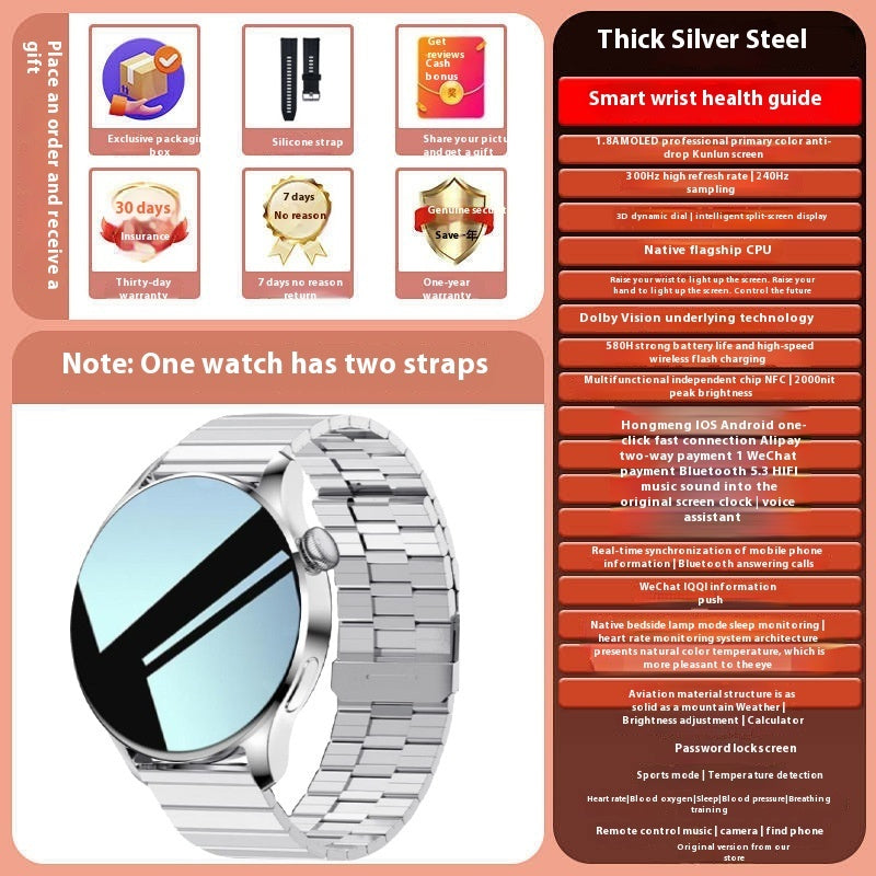 Smart Watch Bluetooth Calling Heart Rate Blood Pressure Multifunction Style4