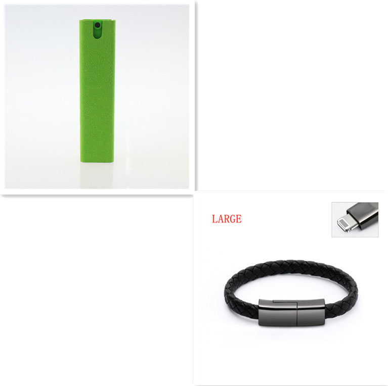2 In 1 Phone Computer Screen Cleaner Kit For Screen Dust Removal Microfiber Cloth Set Green set