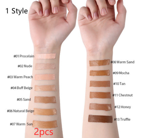 Makeup Liquid Foundation Oil Control Concealer 1 Style 2PCS