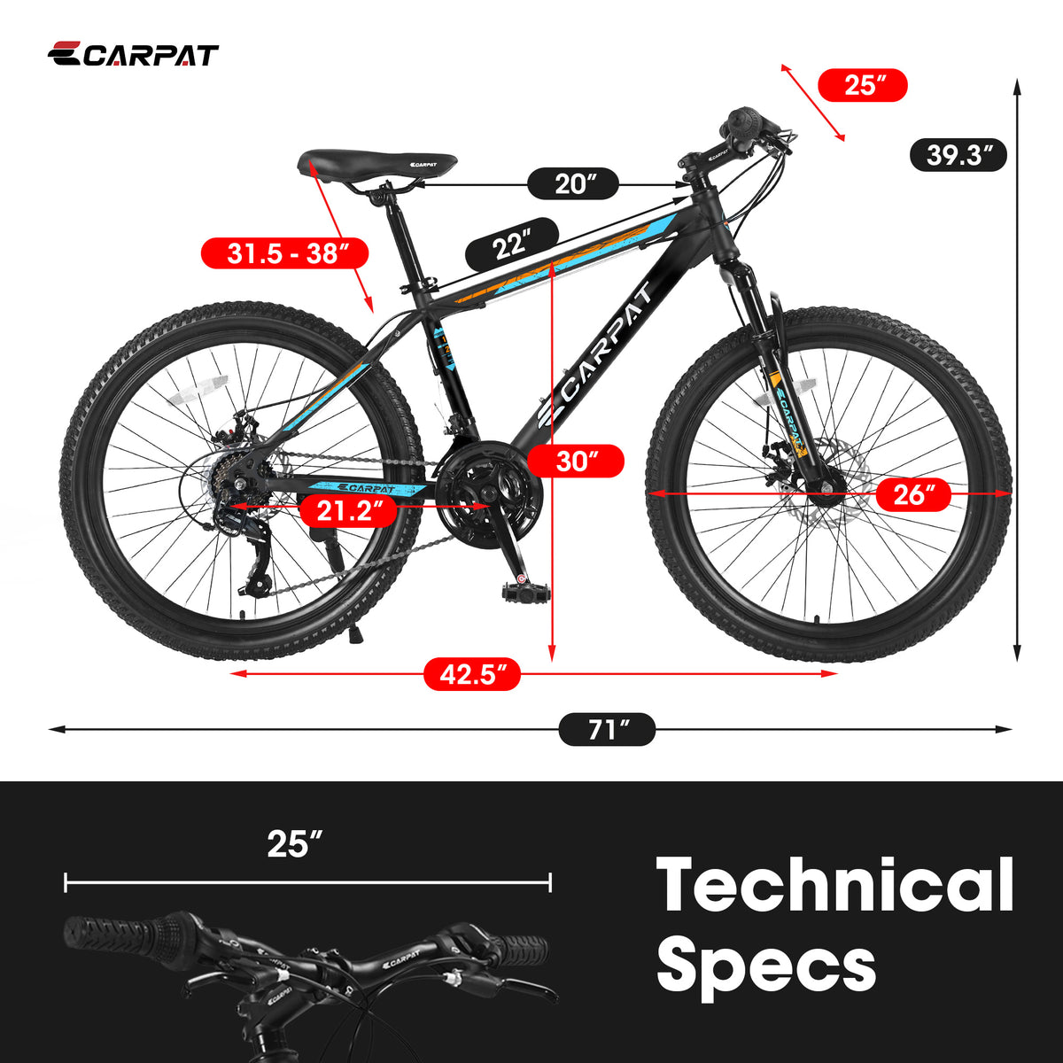 Bicycle S26102 BLACK-BLUE