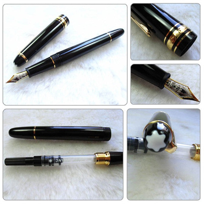 Ink Pen Two-color Nib Fountain Pen Signature Pen C 0.7MM