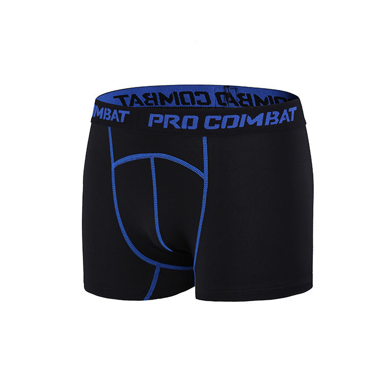 Skinny Running Underwear Summer Men Blue Line