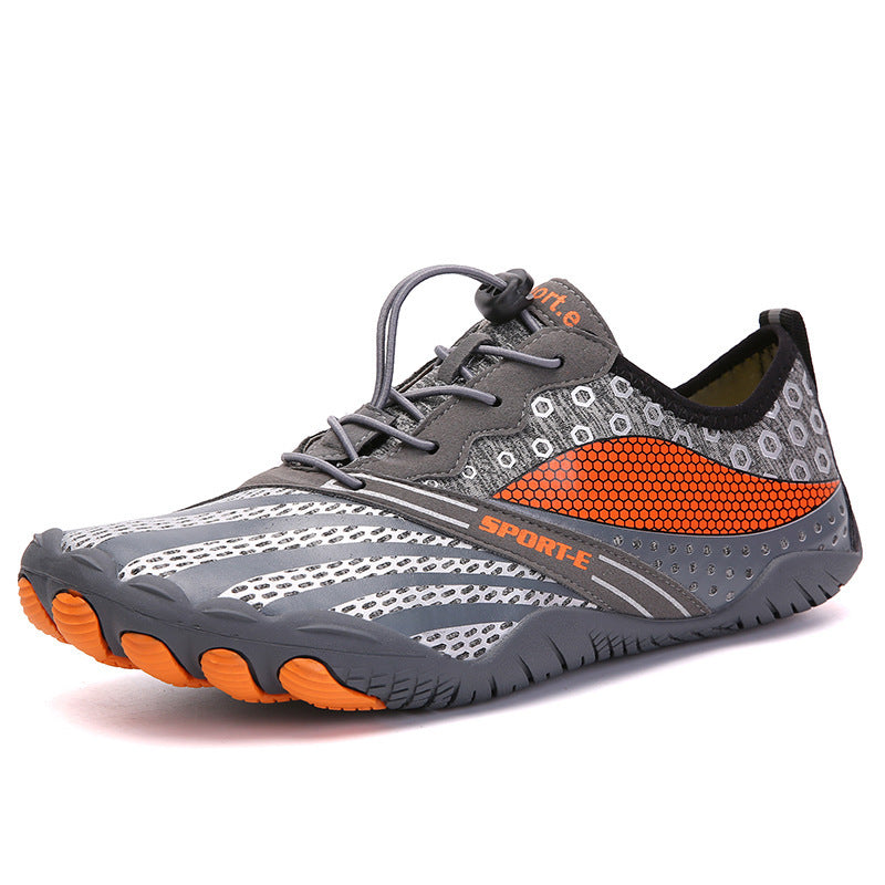 New Cross-border Five-finger Shoes Diving Fishing Couple Outdoor Wading River Upstream Shoes Grey