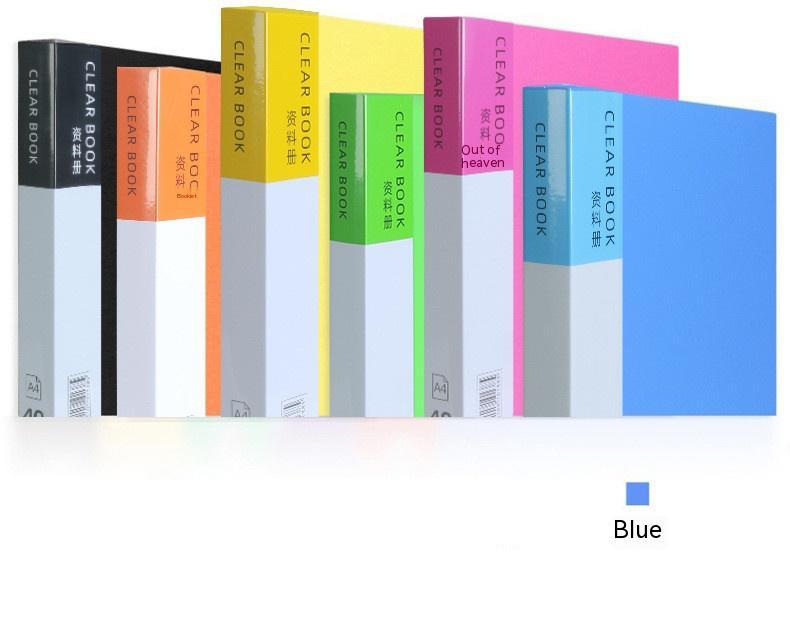 File Book Loose-leaf Classification Storage Folder Blue
