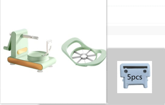 Hand-cranked Multifunctional Peeler Machine Home Peeler Cutter Kitchen Slicer Tools With Gadgets Fruit Corer Kitchen Gadgets Suit2. Peeler Splitter