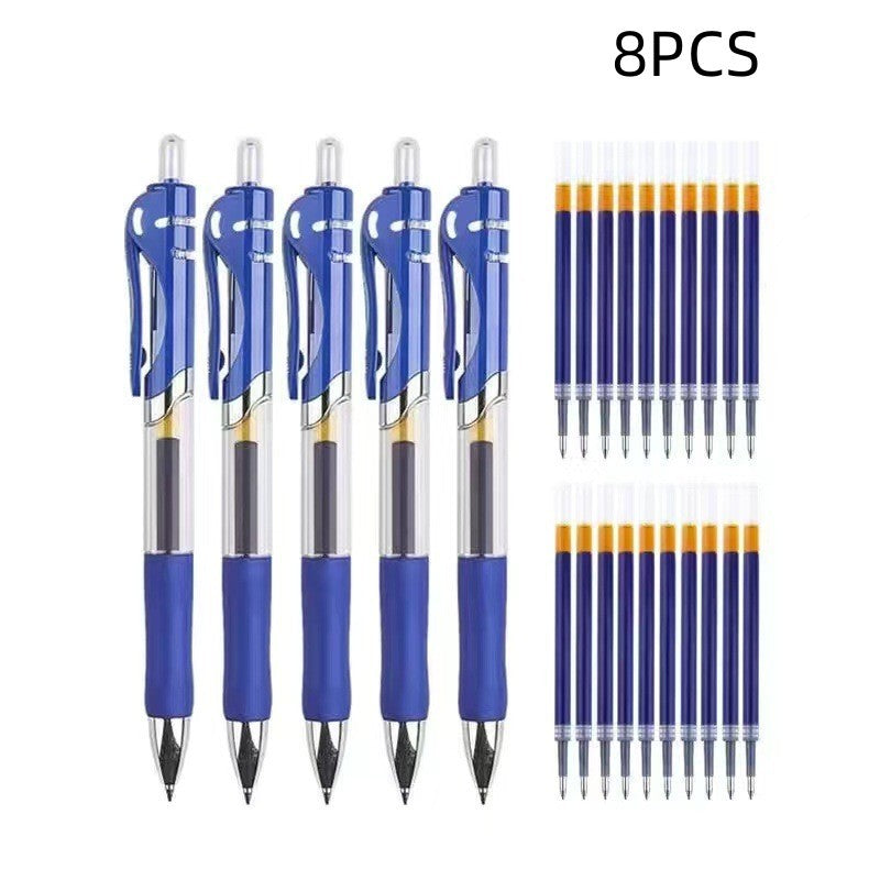 Office Bullet Head Sign Pen Blue 8PCS