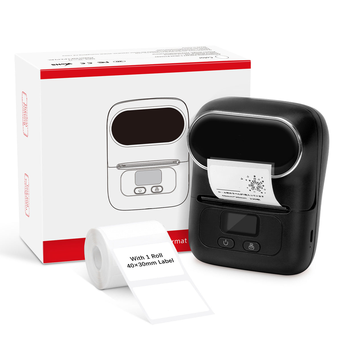 New Handheld Bar Code Printer M110 Black USB