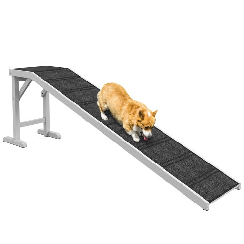 Ramp For Dog Bed, Pet Ramp For Dog With Non-slip Carpet And Top Platform Wooden ramps