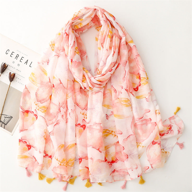 Creative Chinese Style Cotton And Linen Scarf SL2408003 180X88CM