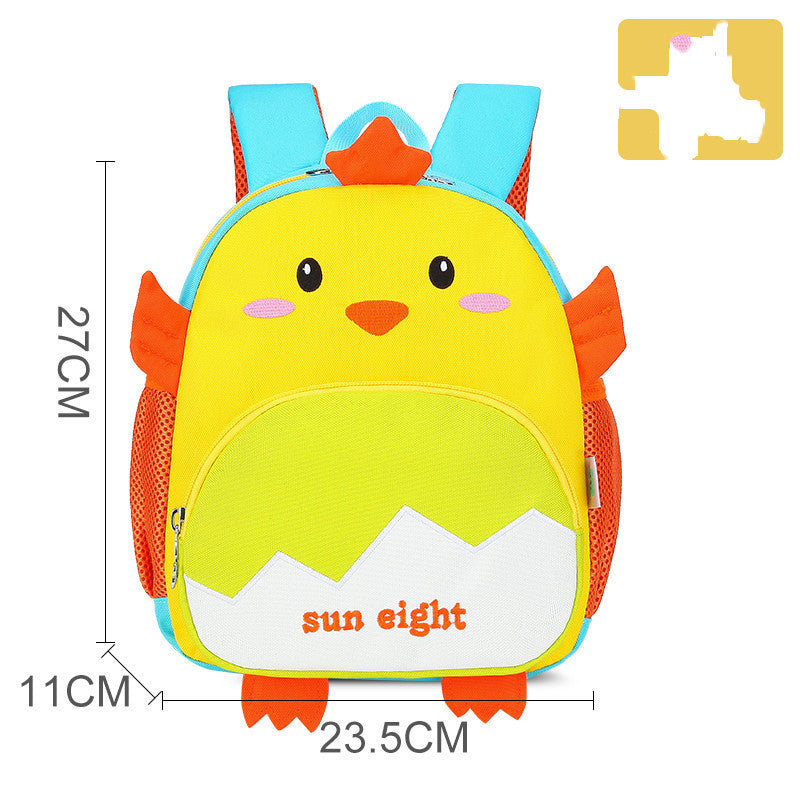 Cute Cartoon Shoulders Baby Lightweight Backpack Elementary School Schoolbag 2colour