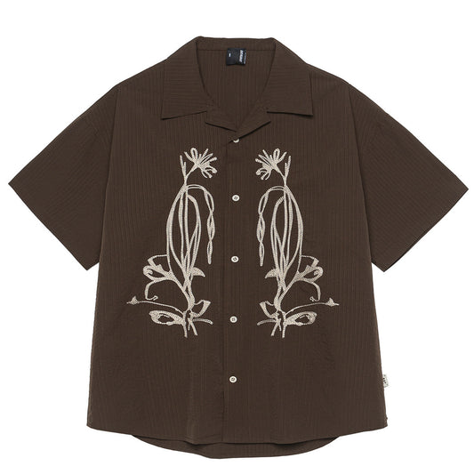 Outdoor Waterproof Quick-drying Cuban Collar Short Sleeve Shirt