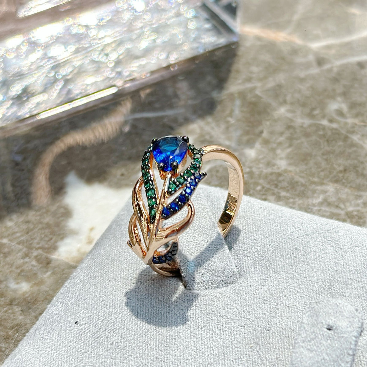 Ornaments Suit Rose Gold Micro Inlaid Zircon Jewelry