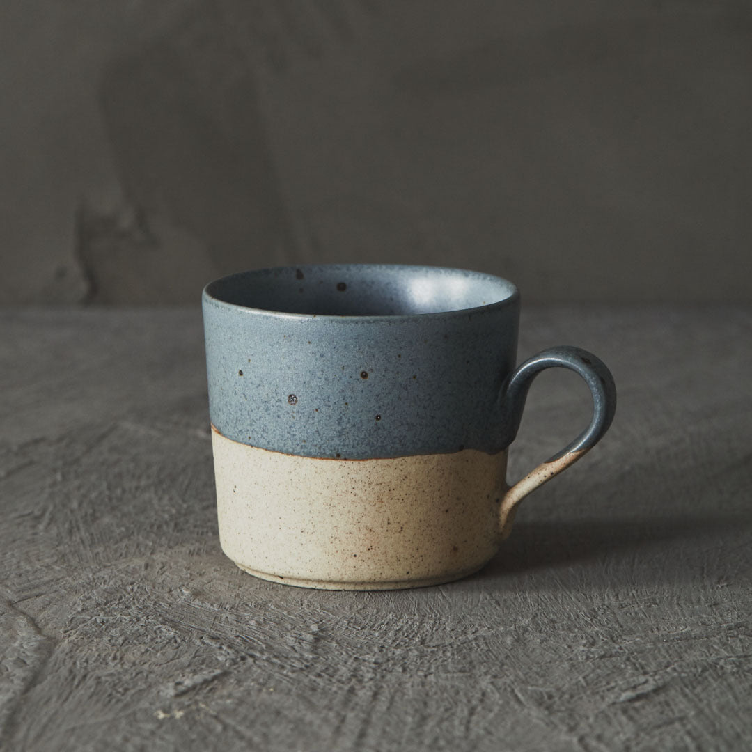 Japanese Retro Ceramic Coffee Cup Blue