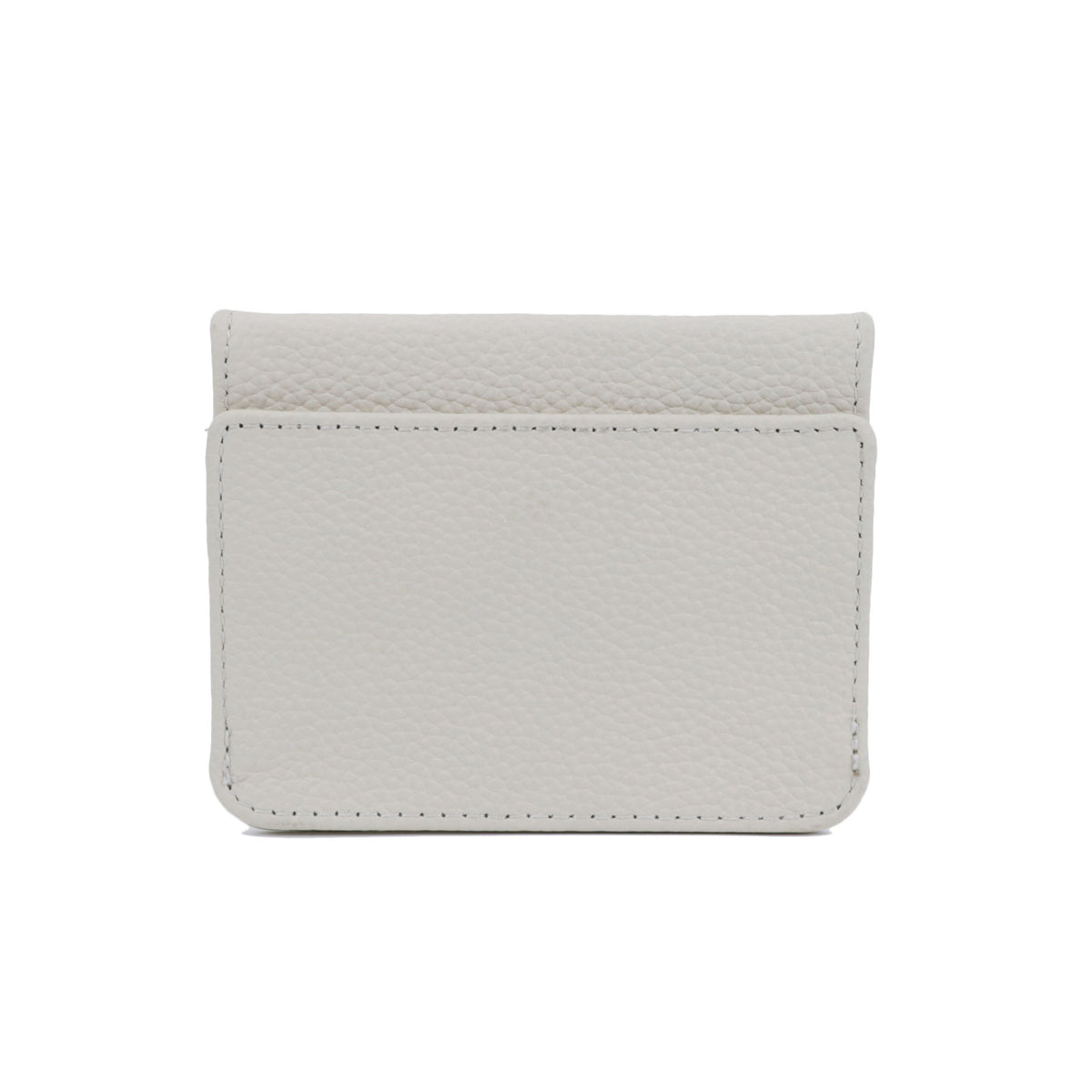 First Layer Cowhide Simple Change Card Holder White 11.5x1x9.5cm