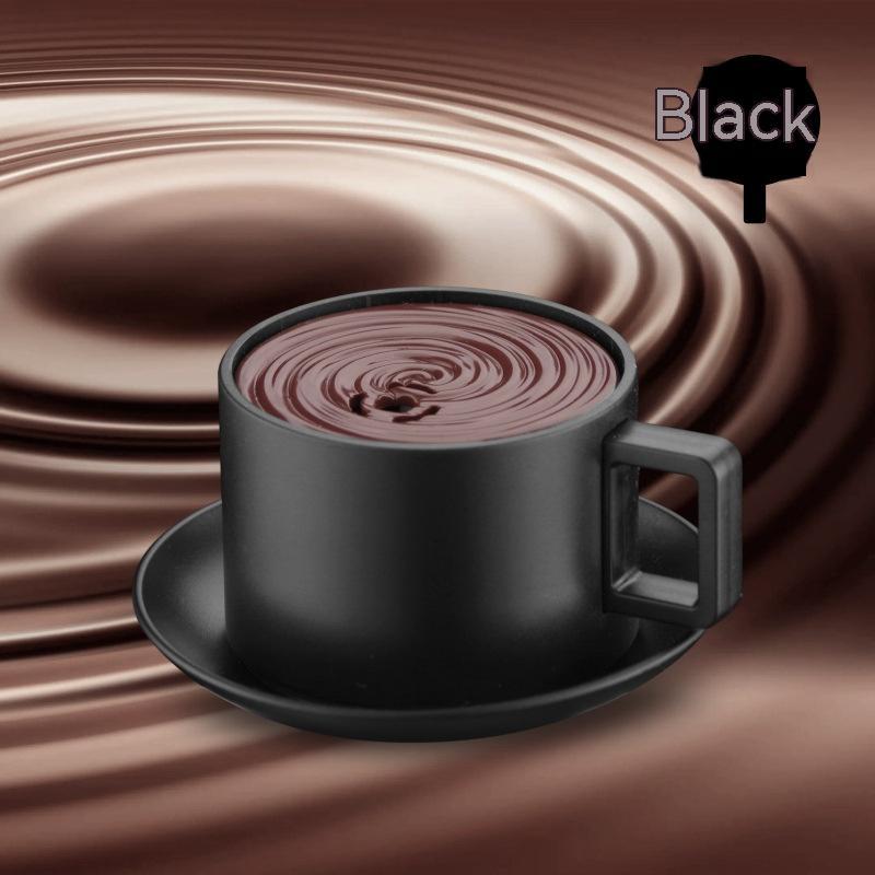 Exotic Mini Coffee Cup Inflatable Flame Lighter Smoking Set Black