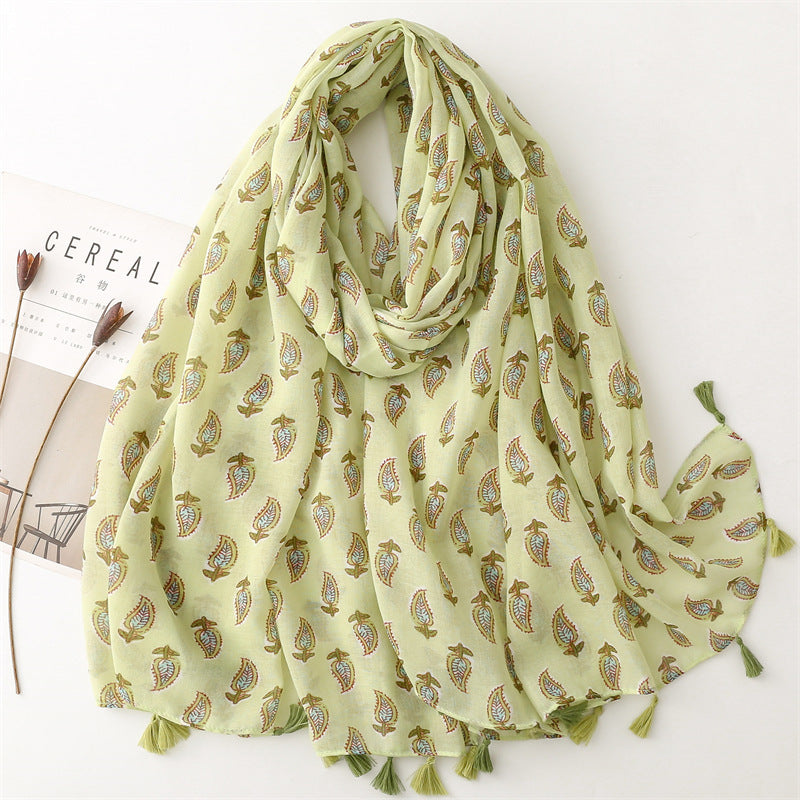 Creative Chinese Style Cotton And Linen Scarf SL2306021 180X88CM