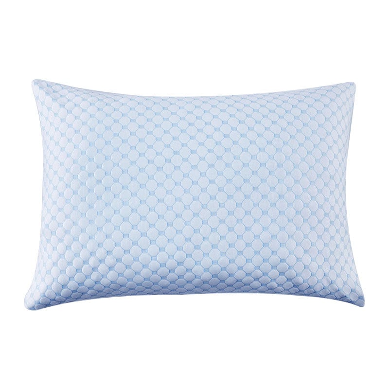 Cross-border in stock Broken Sponge Memory Pillow Broken Sponge Slow Recall Pillow Broken Sponge Ice Silk Pillow Broken Sponge Particle Pillow Blue 51*76