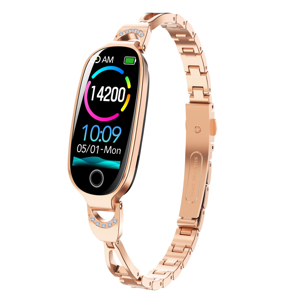Women's Smart Watch Non-invasive Blood Glucose Menstrual Reminder Sweet Dreams Rose Gold